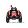 Tractor Electrico Peketrac 9100 12v Con Remolque Rojo Pekecars- Tractor Electrico Infantil Para Niños +1años Con Batería 12v, Con Control Remoto, Luces Led, Equipo De Sonido Asiento Polipiel, Ruedas Antipinchazo