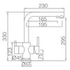 Mice - Grifo De Cocina, Monomando De Fregadero Con Sistema Osmosis - Mezclador Grifo De Cocina Para Osmosis Con 2 Vias -  Cromo - Gos004