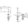 Mice - Grifo Monomando De Cocina Plegable Para Ventana Frontal - Grifo Para Fregacero Abatible - Serie Itaca Cromado - Gce018