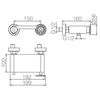 Grifo De Ducha Negro Mate Olimpo Imex Bdc033-5ng  - Marca Mice / Imex