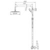 Columna Termostática Ducha Creta Btc018  - Marca Mice / Imex