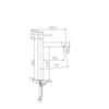 Grifo Lavabo Caño Alto Acero Inoxidable Moscú Imex Bdk034-3  - Marca Mice / Imex