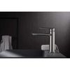 Grifo Lavabo Color Níquel Cepillado Ural Imex Bdg040-1nq  - Marca Mice / Imex