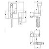 Ducha Higiénica Empotrada - Grifo De Bide Monomando Empotrar Para Wc - Serie Suecia Cromado / Plateado Bdc032-5  - Marca Mice / Imex