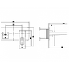 Grifo Empotrado Monomando Lavabo Serie Suecia Cromado/plateado Bdc032-4  - Marca Mice / Imex