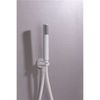 Conjunto De Ducha Empotrada Monomando Serie Milos Gpm029/bl Blanco Mate  - Marca Mice / Imex