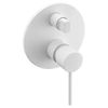 Conjunto De Ducha Empotrada - Monomando 2-vías Serie Milos Stick Gpms045/bl Blanco Mate  - Marca Mice / Imex