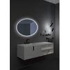 Mice - Espejo Con Luz Led Para Baño, Dormitorio, Vestidor, Maquillaje - Espejo Ovalado, Retroiluminado De Luz Fría - Medida 80 X 100 Cm Oval019/100