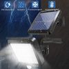 Aplique Led Solar, Abs, Ip44 Para Exteriores, Detector De Movimiento, Negro