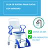 Silla De Ruedas Para Ducha Con Inodoro Rebotec Ortoprime