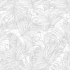 Tejido Autoadhesivo Para Pared Tropical Black And White Leaves 65x300 Cm