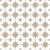 Tejido Autoadhesivo Para Pared Cream Retro Star 65x300 Cm