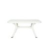 Conjunto Mesa Caribe Rectangular  + 6 Sillas Caribe De Resina - Crevicosta. Blanco