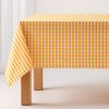 Mantel Antimanchas Rectangular Vichy, Algodón, Tacto Tela 140x180 Cm Color Amarillo