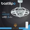 Bastilipo - Miami Ventilador De Techo Con Luz Mando A Distancia-3 Colores Led-gama Luxury, Blanco, Diametro Total 63 Cm