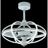 Bastilipo - Miami Ventilador De Techo Con Luz Mando A Distancia-3 Colores Led-gama Luxury, Blanco, Diametro Total 63 Cm