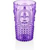 Prisma - Prisma - Pack 6 Unidades Vaso 400 Ml. Mod. Flor De Lis  Color Morado. Vaso De Policarbonato Tamaño Mediano