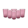 Prisma - Pack 6 Unidades Vaso 400 Ml.mod. Bauhaus Color Rosa Palo. Vaso De Policarbonato Tamaño Mediano, Reutilizable, Libre De Bpa