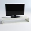 Soporte Monitor Madera Fsc® Henor Basic 82 X 26.5 X 12 Cm  - Blanco