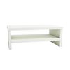 Soporte Monitor Con Estante Intermedio De Madera Henor Soporte Balda 42 X 26.5 X 16 Cm - Blanco