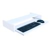 Portateclado Bandeja Extraíble De Madera Henor Keyboard 68 X 31 X 9 Cm - Blanco