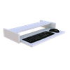 Portateclado Bandeja Extraíble De Madera Henor Keyboard 70 X 31 X 9 Cm - Gris