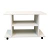 Mesa Con Ruedas De Madera Henor Giro 360º 80 X 40 X 52,5 Cm - Blanco