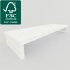 Henor Elevador Tv De Madera Fsc® Soporte Tv 110 X 35 X 15 Cm - Blanco Mate