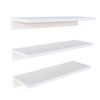 Conjunto 3 Baldas Paredde Madera Henor Forma L 65 X 17 X 7.5 Cm - Blanco.  con Ofertas en Carrefour