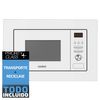 Horno Microondas Integrable Sauber Serie 5-20w 20 Litros Con Grill Blanco