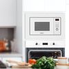 Horno Microondas Integrable Sauber Serie 5-20w 20 Litros Con Grill Blanco