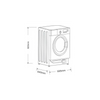 Lavadora Integrable Kromsline Kla-mi-8-int 8kg 1400rpm