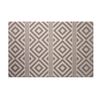 Alfombra Vinilica Trenzada Pvc Rombos Beige 60x90cm