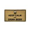 Felpudo Entrada Fibra De Coco Keepcalm Beer 40x70cm