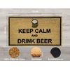 Felpudo Entrada Fibra De Coco Keepcalm Beer 40x70cm