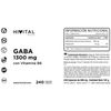 Gaba 1300 Mg 240 Cápsulas Veganas Hivital