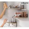 Edihome, Baldas Pared, Estanterias De Pared De 3 Niveles, Repisas Flotantes, Estantes De Pared De Madera Natural, Decoracion, Ideal Para Salon, Dormitorio, Baño (marrón Claro)