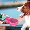 Botella De Agua Portátil Para Perros Y Gatos 300 Ml Rosa