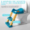 Adaptador Wc Edibaby Con Escalera Para Niños +1a Azul/amarillo