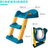 Adaptador Wc Edibaby Con Escalera Para Niños +1a Azul/amarillo