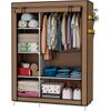 Armario Vestidor Tela Con Bolsillos Laterales 170x105x45 Cm (marron)