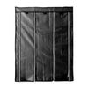 Armario Vestidor De Tela Con Puertas De Cremallera Nyana Home Medidas 170x130x45cm Negro