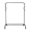 Perchero Burro Premium Rack 1 Stand Nyana Home 148x110x41cm, 2 Barras Para Colgar, 1 Balda Inferior Negro.