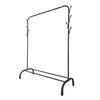 Perchero Burro Premium Rack 1 Stand Nyana Home 148x110x41cm, 2 Barras Para Colgar, 1 Balda Inferior Negro.