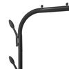 Perchero Burro Premium Rack 1 Stand Nyana Home 148x110x41cm, 2 Barras Para Colgar, 1 Balda Inferior Negro.