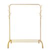 Perchero Burro Premium Rack 1 Stand Nyana Home 148x110x41cm, 2 Barras Para Colgar, 1 Balda Inferior Dorado.