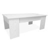 Mesa De Centro Elevable Nyana Home Artik White Resistente Facil Limpieza Diseño Moderno