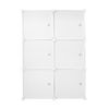 Armario Vestidor Cube Personalizable Boxed Basic Nyana Home 6 Cubos/puertas Organización Del Hogar Perchero Zapatero 110x75x47cm Blanco