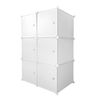 Armario Vestidor Cube Personalizable Boxed Basic Nyana Home 6 Cubos/puertas Organización Del Hogar Perchero Zapatero 110x75x47cm Blanco