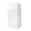 Armario Vestidor Cube Personalizable Boxed Simply Nyana Home 8 Cubos/puertas Organización Del Hogar Perchero Zapatero 147x75x47cm Blanco